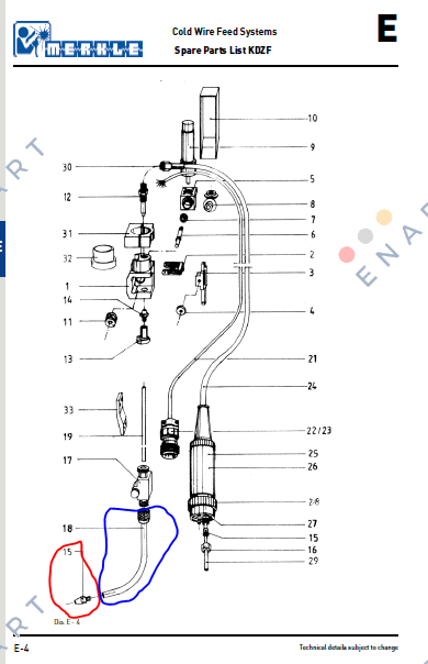 01300070  Газ сопла керамічні Gr.8