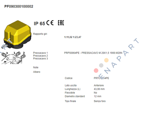 GF4C PF090300100002 Кінцевий вимикач